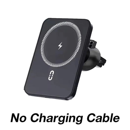 Car Air Vent Phone Holder Stand Magnetic Wireless Charger For Magsafe iPhone 17 16 15 14 13 12 Pro Max XS 360 Rotation Mount Pad