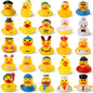 Summer Rubber Ducks , Assorted Small Rubber Duck in Bulk Mini Rubbers Duckies for Baby Bath & Pool Toys, Cruising Duck