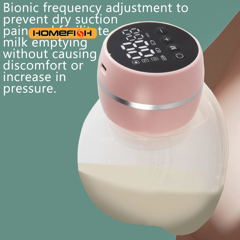 Wearable Electric Breast Pump Painless Double-Sided, Fully Automatic, Hands-Free Breast Collector for Breastfeeding