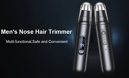 Mini Nose Hair Trimmer Rechargeable Automatic Shaving Nose Eyebrow Ear Painless Hair Clipper Electric Nose Hair Trimmer for Men