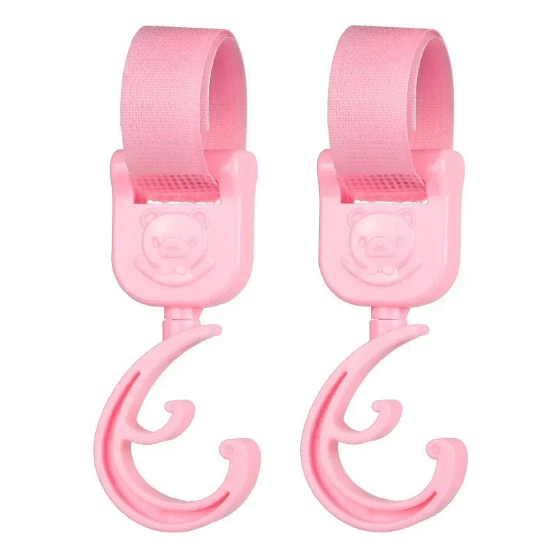 Universal Outdoor Stroller Accessories Baby Pram Hooks Rotate Hanging Bag 360 Degree Cart Organizer Storage Bag Hanger