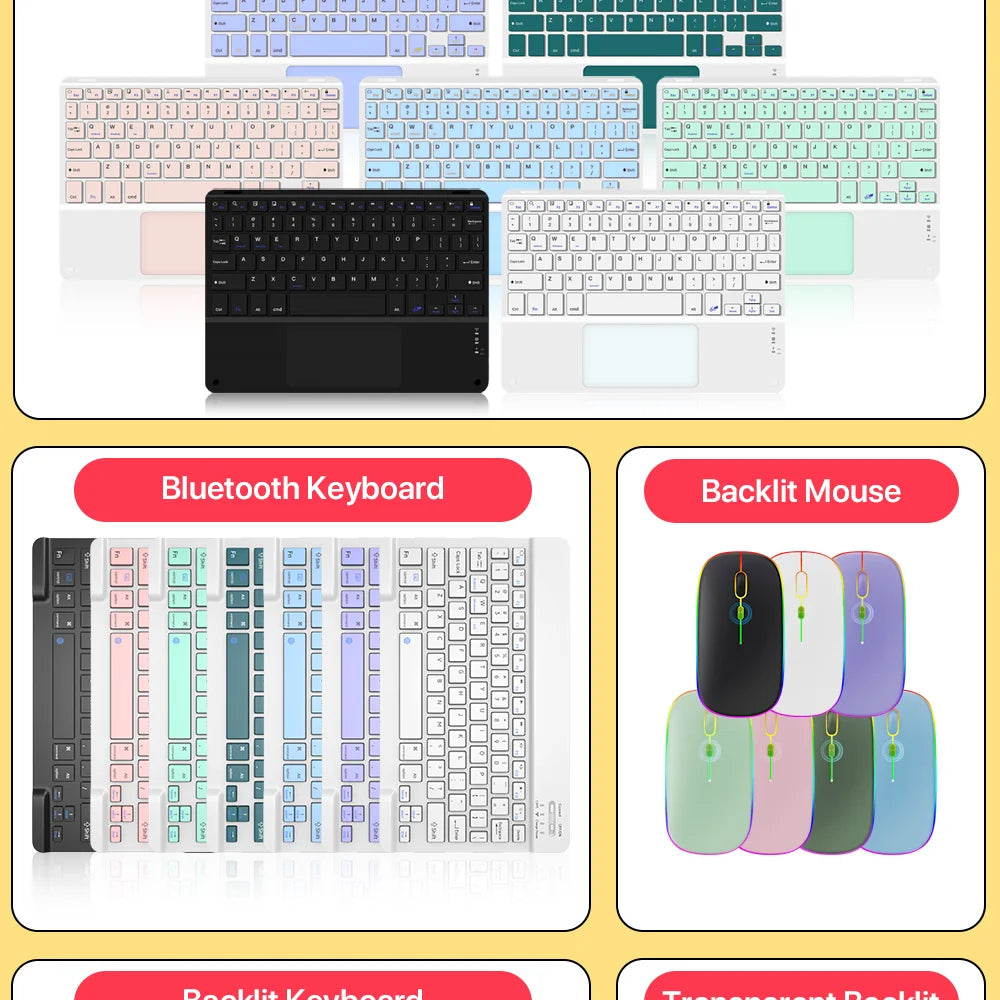 Touchpad Bluetooth Keyboard For Smart Phone PC Computer Laptop Wireless Keyboard  For iOS Android Windows for iPad Keyoboard