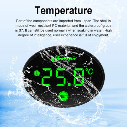 New Model Fashion Multi-functional  4-in-1 Motorcycle Touch Screen Voltmeter TIME TEMPERATURE With RGB