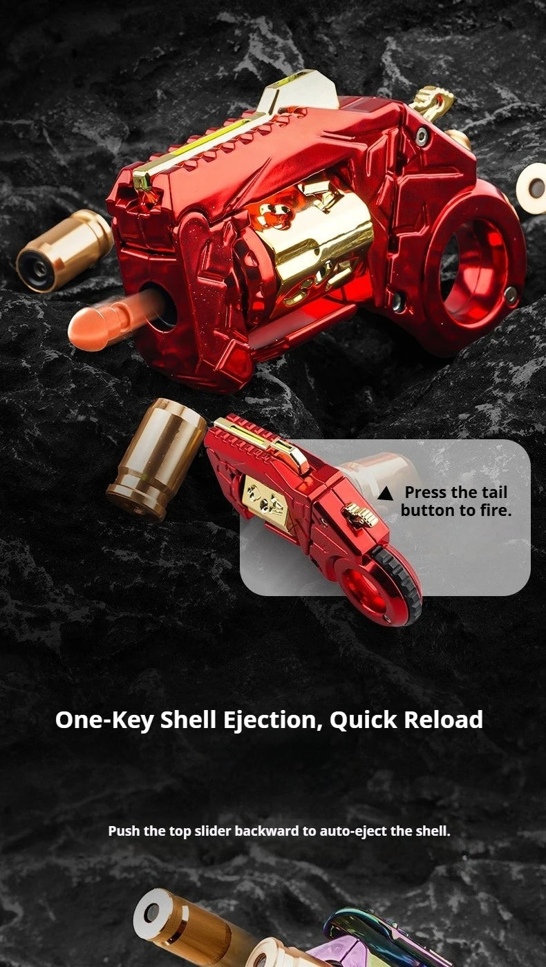 Stress Relief Toy Pistol Guns Eject Fidget Roller Paragraph Ring Mechanical Slider Multi-functional Sensory Toys Anti Anxiety