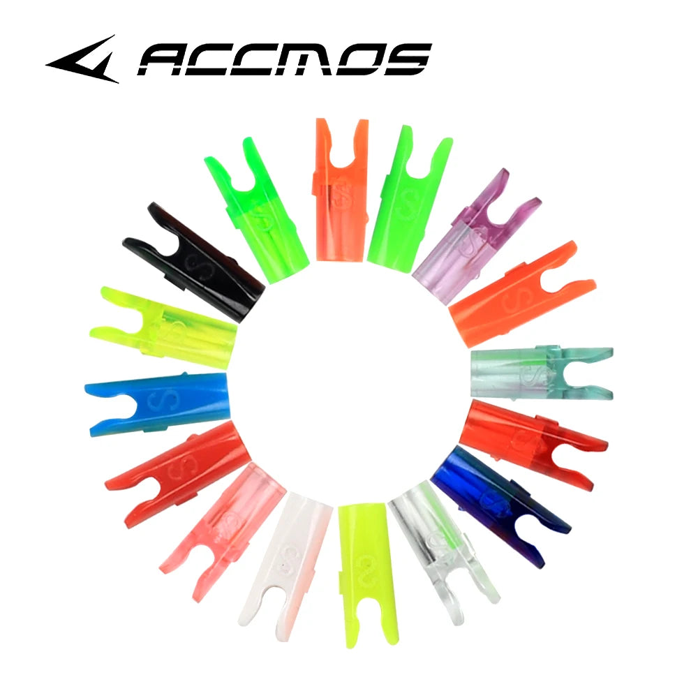 60pcs DIY Plastic Arrow Pin Nocks Size L And Size S For ID4.2mm ID6.2mm 3.2mm  Arrow Shaft Archery Accessory