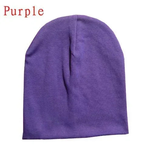 6M-3Y Baby Knitted Hat Scarf Set Solid Color Cotton Hip Hop Beanie Warm Toddler Cap for Boys Girls Spring Autumn Winter