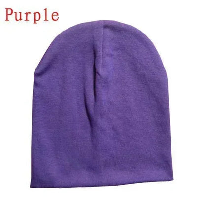 6M-3Y Baby Knitted Hat Scarf Set Solid Color Cotton Hip Hop Beanie Warm Toddler Cap for Boys Girls Spring Autumn Winter