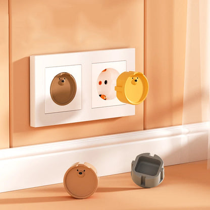 European Standard Socket Protective Cover Silicone Dustproof Protective Cover Against Electric Shock Baby Safety Protection