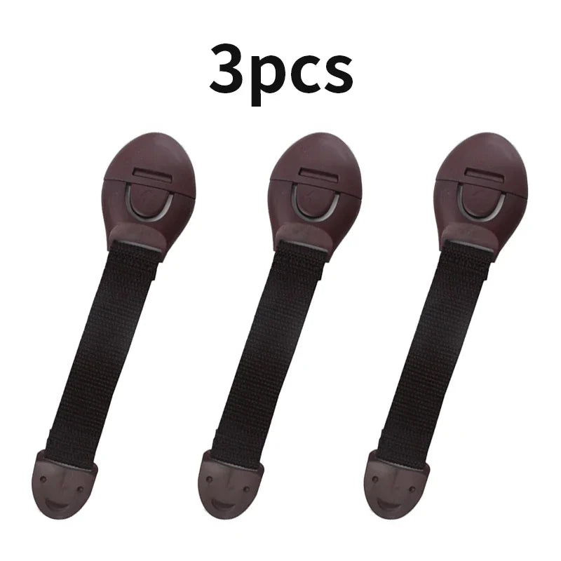 Children Safety Cabinet Locks Safe Quick and Easy Installation by Adhesive Tape Multi-Purpose Safety Locks for Cupboards Drawers