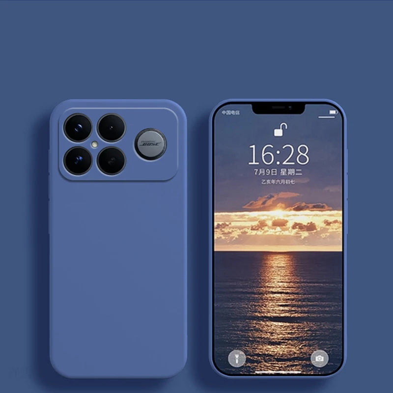 For Xiaomi POCO F8 Ultra Case Liquid Silicone Plain Rubber TPU Soft POCO F8 Ultra Cover Phone Protector Cover POCO F8 Pro Case