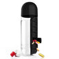 Portable Water Bottle With Built-in Pill Box for Medicines, Vitamins, Perfect for Outdoor, Gym, Fitness, Camping and Traveling