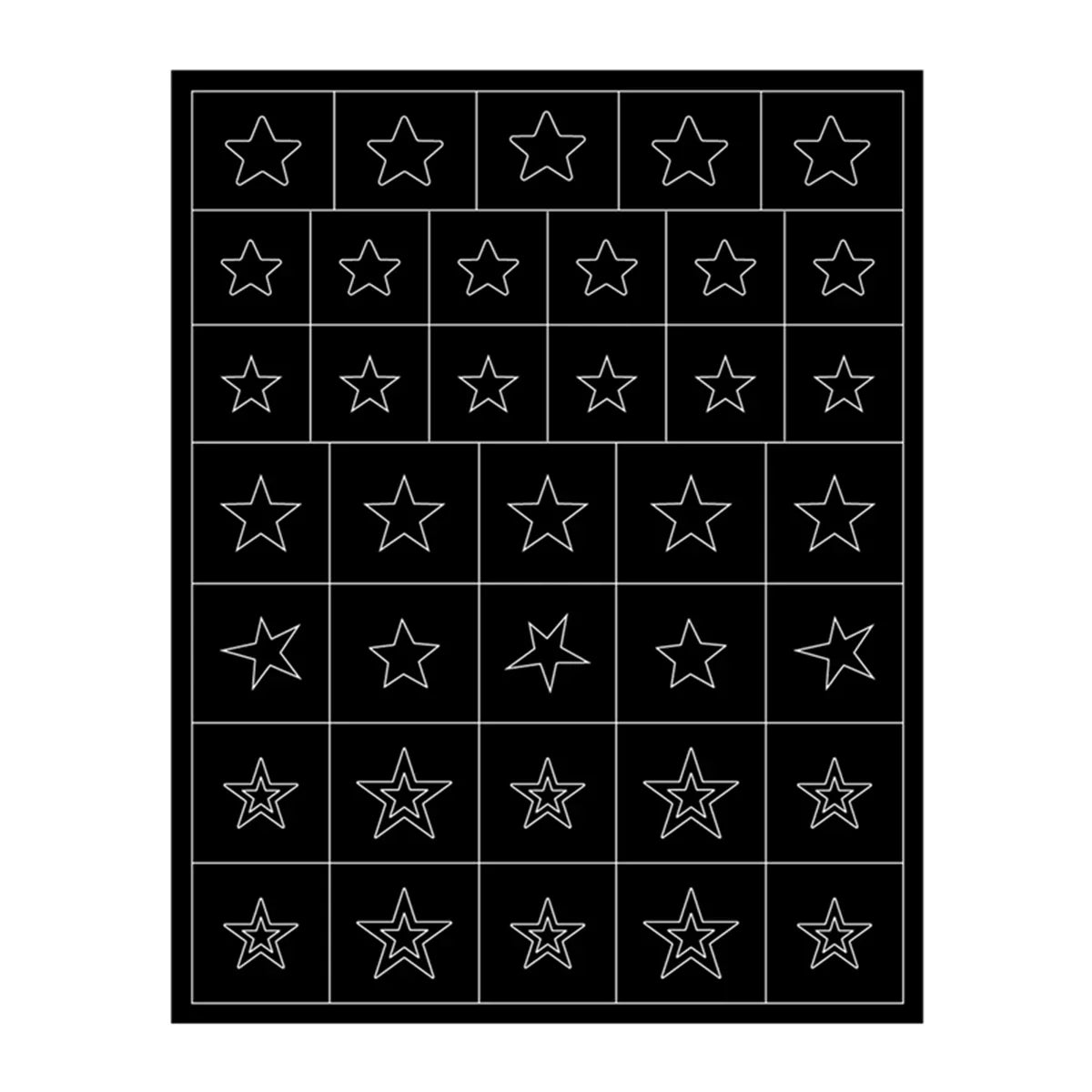 Hollow Nail Art Stickers Spray Painted Design Love Butterfly French Pattern Nail Accessories Decorative Decals