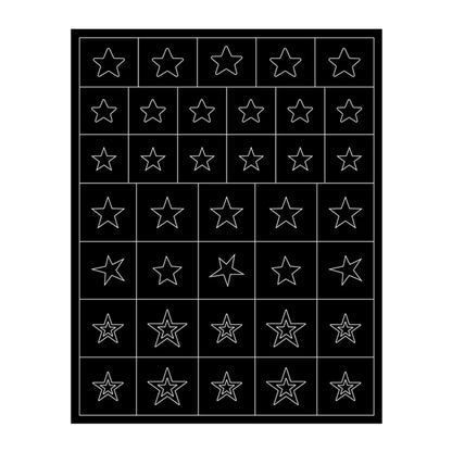 Hollow Nail Art Stickers Spray Painted Design Love Butterfly French Pattern Nail Accessories Decorative Decals