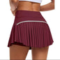 Fashion New Summer Sports Shorts Women Pleated Mini Skirt Anti Glare Short Skirt Running Outdoor Fitness Breathable Tennis Skirt