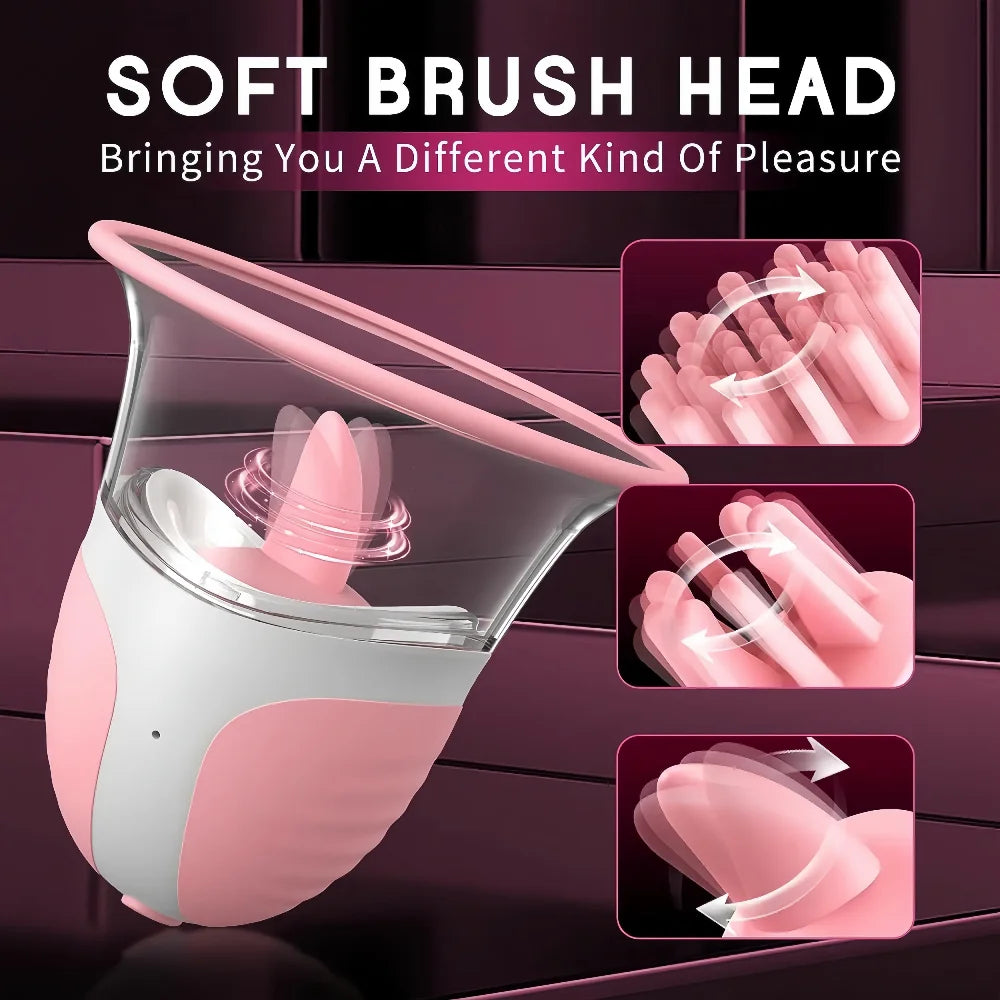Breast Massage Nipple Sucking Vibrator  10 Vibration Rotation Modes Strong Manual Sucking Stimulator  Female Breast Stimulator