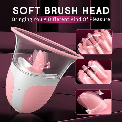 Breast Massage Nipple Sucking Vibrator  10 Vibration Rotation Modes Strong Manual Sucking Stimulator  Female Breast Stimulator