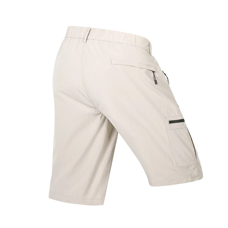 Summer Quick Dry Cargo Shorts Mens Lightweight Work Cargo Shorts Multi Pockets Waterproof Outdoor Hiking Fishing Shorts Male