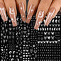 12pcs/set Cute Cartoon Dog/Cat Nail Art Stickers 3D Graffiti Black Cat Dog  Nail Decals 8*10cm Self-Adhesive Cartoon Nail Art Su