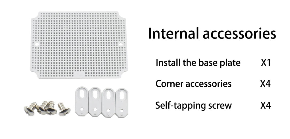 IP67 Waterproof Gray/Transparent Cover Enclosure Juction Box ABS Plastic Outdoor Electronic Instrument Hinge Case