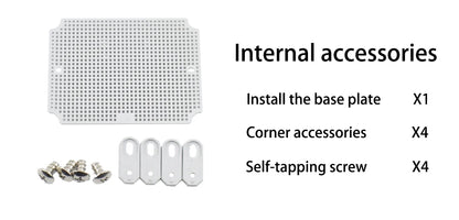 IP67 Waterproof Gray/Transparent Cover Enclosure Juction Box ABS Plastic Outdoor Electronic Instrument Hinge Case