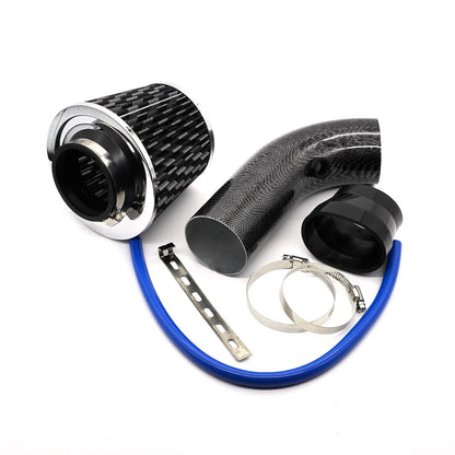 Car Modified High Flow Air Filter Mushroom Head Universal Air Filter 76mm Refitted Winter Cold Air Filter Intake Pipe Kit