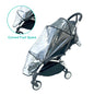 Stroller Rain Cover for Babyzen YOYO/YOYO+/YOYO2 & Stokke YOYO3 - Transparent EVA Weather Protection for Rain, Wind, Snow & Dust