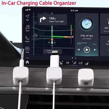 3/6/12Pcs/Set Magnetic Cable Clips Cable Organiser Adjustable Cord Holder Under Desk Organizing Cable Management Holder