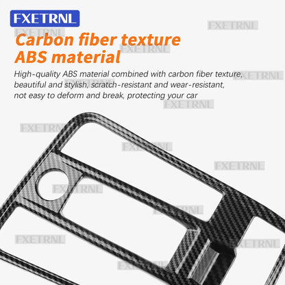 For Cupra Formentor 2020 2021 2022 2023 2024 2025 2026 Seat Leon MK4 Cupra Leon Carbon Fiber Style Automatic Car Gear ABS Trim