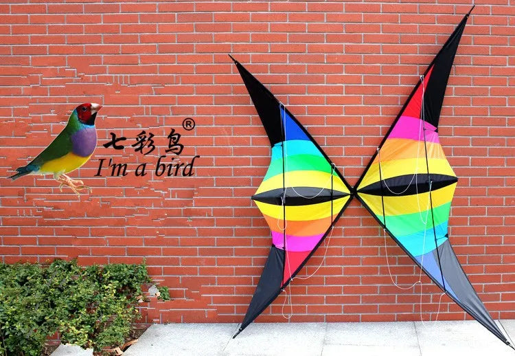 Outdoor Fun Sports 2.2m Power Dual Line Stunt Kite  With Handle And String Good  Flying