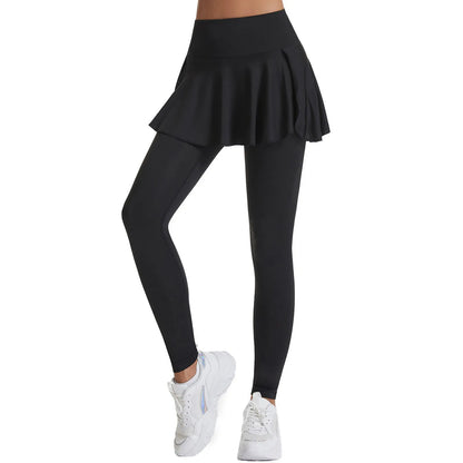2025 Hot Sale Fitness Lenggings Female Full Length Leggings Active Skirted Capri Legging Pants Gym Clothing Tennis Fitness