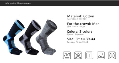 5 Pairs Toe Sport Short Socks Man Thick Compression Mesh Endurable Fitness Bike Run Outdoor Basketball Travel 5 Finger Socks