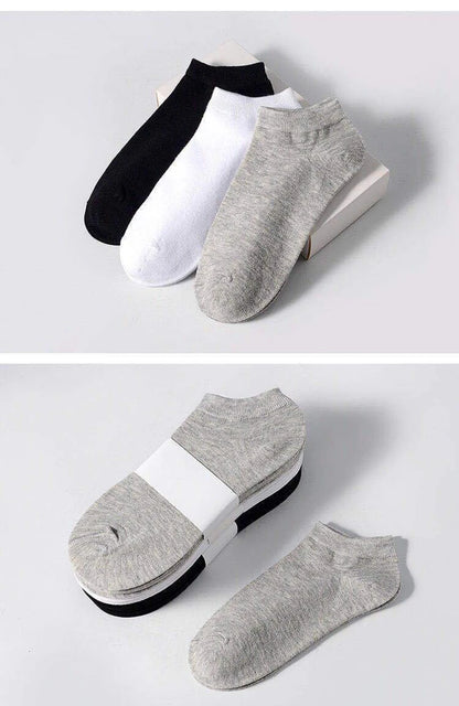 5Pairs High Quality Men Ankle Socks Breathable Cotton Sports Socks Mesh Casual Athletic Summer Thin Cut Short Sokken Size 38-45
