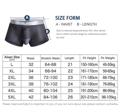 Bullet separate underwear Men's ventilated summer dry underpants Ice silk bag ice healthy boxers