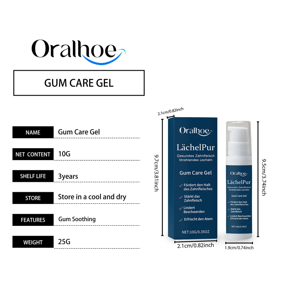 Teeth Care Gel Oral Care Gentle Gum Soothing Gel Fresh Breath Clean Travel Size Tooth Damage Serum Toothpaste Relieve