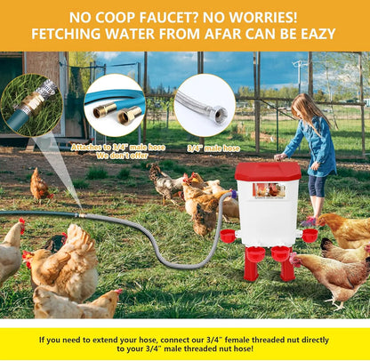 Chicken Drinking Bowl Drinking Water Quail Poultry Automatic Water Dispenser Duck and Pigeon Free Range Chicken Farm Supplies
