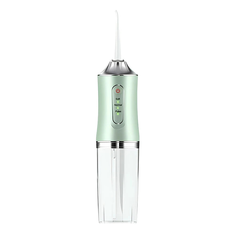Nešiojamas burnos irigatorius, dantų vandens siūlas, USB įkraunamas vandens srovės siūlas, dantų krapštuko antgalis, 220 ml, 3 režimai, dantų valiklis