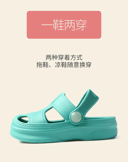 Children's Cave Shoes, Summer Boys, Baby Non-slip Soft Soled Beach Shoes, Girls' Baby Cartoon CHILDREN'S Slippers