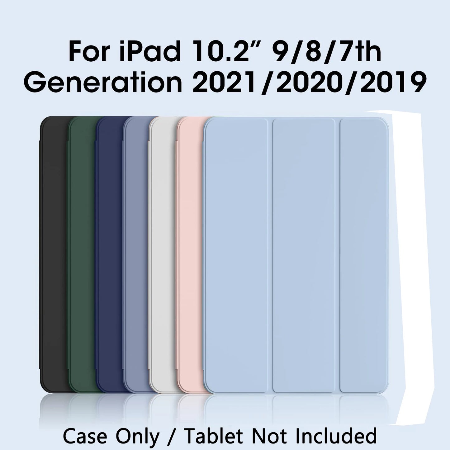 For iPad 9th Generation Case 2021/iPad 8th Generation Case 2020 10.2 Inch Magnetic Cover, iPad 7th Gen 2019 Case with Soft Shell