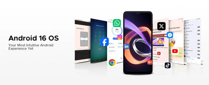 DOOGEE Note56 Plus Smartphone Android 16 48GB+256GB 6150mAh Large Battery 6.56'' 90Hz Display UNISOC T7225 50MP Camera NFC