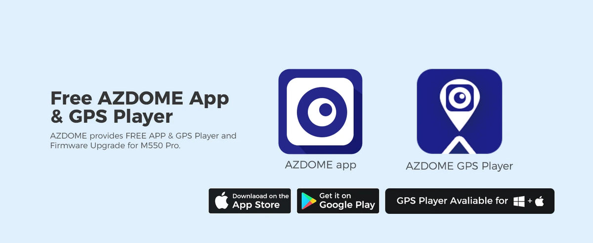 AZDOME M550 Pro 5.8Ghz WiFi 2/3 Channel Dash Cam 4K+2.5K Built-in GPS 3.19" IPS Screen Car DVR IR Night Vision 24H Parking Mode