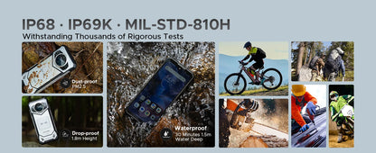 Global Version DOOGEE S200 5G Rugged Phone 6.72" 120Hz Display 12GB 256GB 100MP AI Main Camera 10100mAh Battery NFC Smartphone