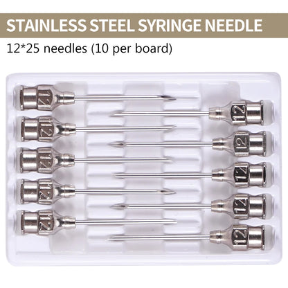 1ml-10ml Veterinary Automatic Continuous Syringe Adjustable Vaccine Injection 10pcs Needle for Livestock Pig Cow Sheep Chicken