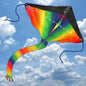 Outdoor Kites, Flying Kites, Triangular Kites with 100m Kite String, Outdoor Flying Tools, Ideal for Summer Outdoor Activities and Camping