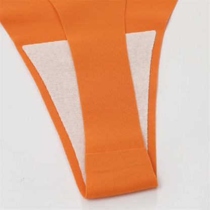 3PCS Women Ice Silk Seamless Thongs Underpants Sexy V-Waist Ultra-thin Panties Girls Low Rise Invisible G-string Lingerie XS-XL