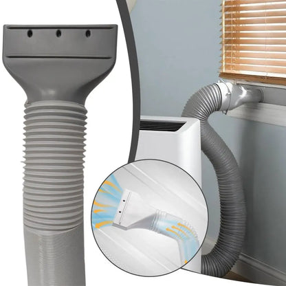 1/2PCS 1.5M Flat Mouth Joint Exhaust Duct Portable Mobile Air Conditioner Window Duct Pipe Connector Exhaust Systems Accessories