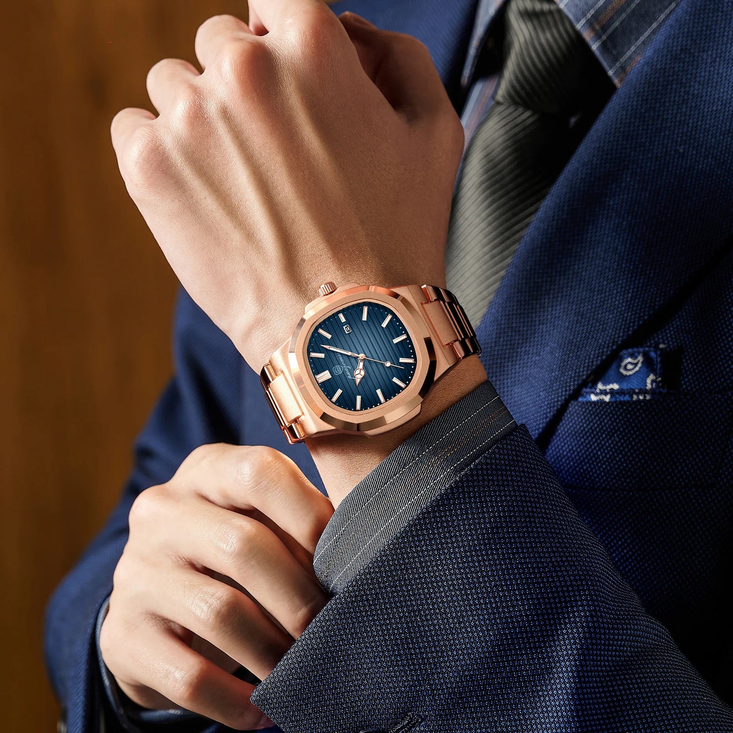 2026 New For Men Fashion Brand Male Watch Waterproof Luminous Stainless Steel Watches  Date Week Casual Quartz Men's Clock Reloj