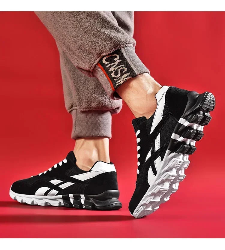 Brand Trend Size 38-48 Men's Wear-resistant Cushioning Thick-soled Fitness Sneakers Outdoor Breathable Running Shoes for Men