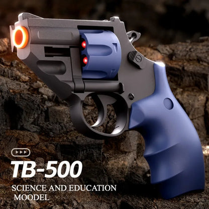 9mm Revolver Guns Continuous Firing Launcher Pistol Soft Bullet Toy SIG17 Empty Hanging Launcher Christmas Gift for Boys Adults