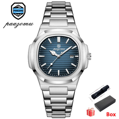 2026 New For Men Fashion Brand Male Watch Waterproof Luminous Stainless Steel Watches  Date Week Casual Quartz Men's Clock Reloj
