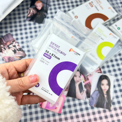 50-600Pcs Binder Photocard Transparent Kpop Idol Card Protective Sleeve Film Poker Protector Game Photos Holder Popcorn Sleeves